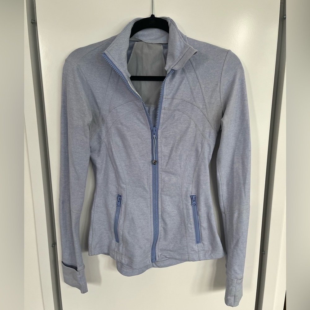 lululemon athletica light purple zip-up jacket